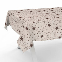 Tischdecke Stoff Tischwäsche Textil abwaschbar Tischtuch Baumwolle Polyester Stars 100x140cm Outdoor Tischdecke