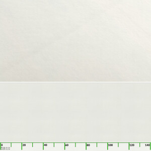 Tischschoner Tischmolton Weiß Glatt Tischpolster 1,5mm Meterware 20m - Oval 180cm