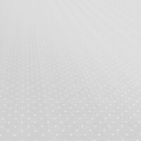 Wachstuch Tischdecke Uni Leinenoptik Grau mit Punkte kleine Dots Tupfen Oval 180x140cm mit Saum