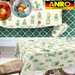 Abwaschbare Tischdecke Stofftischdecke Textil Tischtuch Gartentischdecke Meterware Kaktus