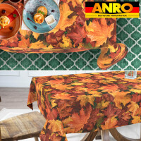 Abwaschbare Tischdecke Stofftischdecke Textil Tischtuch Gartentischdecke Meterware Herbst Ahorn