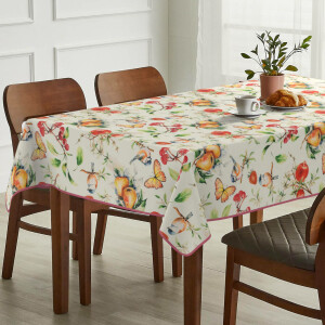 Abwaschbare Tischdecke Stofftischdecke Textil Tischtuch Gartentischdecke Meterware Istria