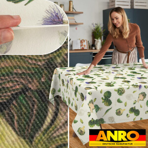 Abwaschbare Tischdecke Stofftischdecke Textil Tischtuch Gartentischdecke Meterware Artischocke