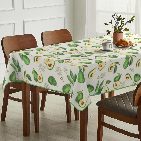 Abwaschbare Tischdecke Stofftischdecke Textil Tischtuch Gartentischdecke Meterware Avocado