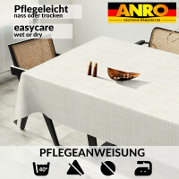 Stofftischdecke abwaschbare Tischdecke ROMA mit Teflon beschichtet gestreift Baumwolle Polyester