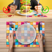 Perfektes Tischset für stilvolle Mahlzeiten –  Mosaik 35x50cm