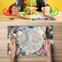 Perfektes Tischset für stilvolle Mahlzeiten –  Rosen 30x45cm