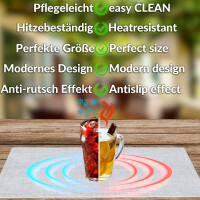 Perfektes Tischset für stilvolle Mahlzeiten –  Uni Leinen light 35x50cm