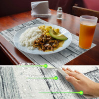 Perfektes Tischset für stilvolle Mahlzeiten –  Whisky Wood Grau 35x50cm
