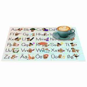 Perfektes Tischset für stilvolle Mahlzeiten –  Alphabet 35x50cm