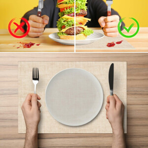 Perfektes Tischset für stilvolle Mahlzeiten –  Uni Leinen Beige 30x45cm