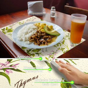 Perfektes Tischset für stilvolle Mahlzeiten –  Botanica 35x50cm