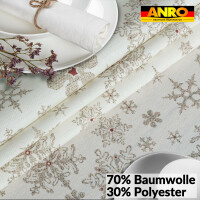 Tischdecke Weihnachten Stofftischdecke Tischdecke abwaschbar Weihnachten Schneeflocken