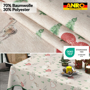 Tischdecke Weihnachten Stofftischdecke Tischdecke abwaschbar Weihnachten Berge