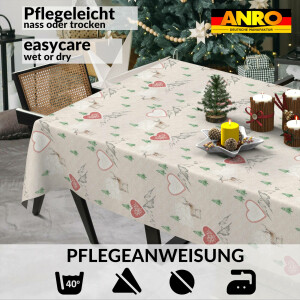 Tischdecke Weihnachten Stofftischdecke Tischdecke abwaschbar Weihnachten Berge