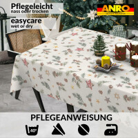 Tischdecke Weihnachten Stofftischdecke Tischdecke abwaschbar Weihnachten Stern