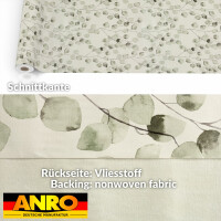 Wachstuch Tischdecke Wachstischdecke abwaschbare Tischdecke Wachstuch Meterware Gartentischdecke Floral Eukalyptus