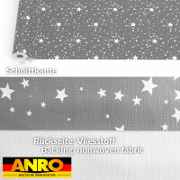 Tischdecke Weihnachten Wachstuchtischdecke Weihnachtstischdecke abwaschbar Stern Motiv Grau