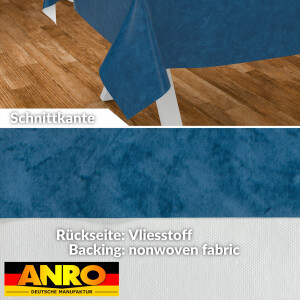 Wachstuch Tischdecke Wachstischdecke abwaschbare Tischdecke Wachstuch Meterware Gartentischdecke Marmor Blau