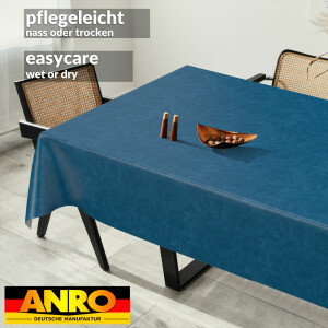 Wachstuch Tischdecke Wachstischdecke abwaschbare Tischdecke Wachstuch Meterware Gartentischdecke Marmor Blau