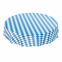 Wachstuch Tischdecke abwaschbare Wachstischdecke Bayerische Raute Oktoberfest Tischdecke Rund 100cm