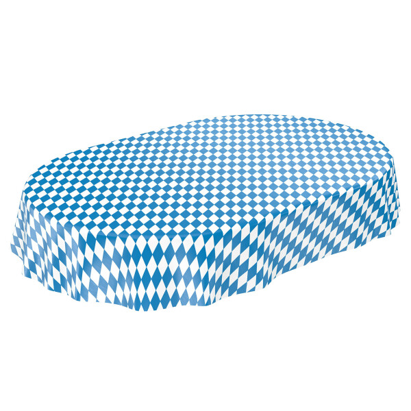 Wachstuch Tischdecke abwaschbare Wachstischdecke Bayerische Raute Oktoberfest Tischdecke Oval 180x140cm