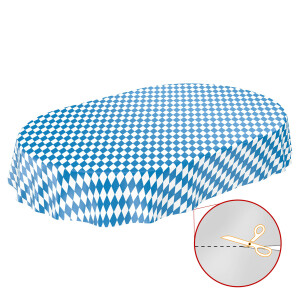 Wachstuch Tischdecke abwaschbare Wachstischdecke Bayerische Raute Oktoberfest Tischdecke Oval 180x140cm