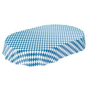 Wachstuch Tischdecke abwaschbare Wachstischdecke Bayerische Raute Oktoberfest Tischdecke Oval 180x140cm