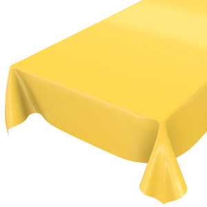 abwaschbare Tischdecke Uni Gelb Einfarbig Glanz...