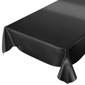 Uni Schwarz Einfarbig 120x140cm Wachstuch Tischdecke