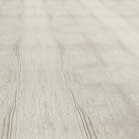 Tischdecke abwaschbar Wachstuch Holzoptik Oval 140x200 cm mit Saum Grau Beige