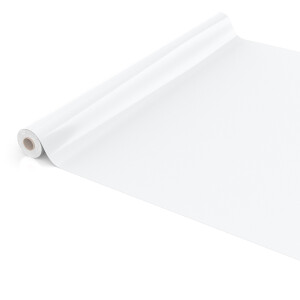 Uni Weiß Einfarbig 1000x140cm (10m) Wachstuch Tischdecke