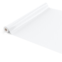 Uni Weiß Einfarbig 2000x140cm (20m) Wachstuch Tischdecke
