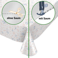 Wachstuch Tischdecke abwaschbar Wachstischdecke Kindertischdecke Geburtstag Tiere Weiß