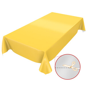 Uni Gelb Einfarbig 280x140cm Wachstuch Tischdecke