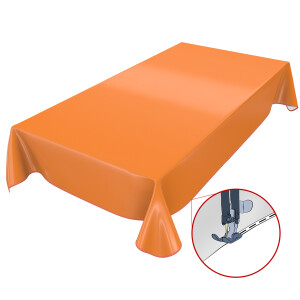 Uni Orange Einfarbig 120x140cm Wachstuch Tischdecke...