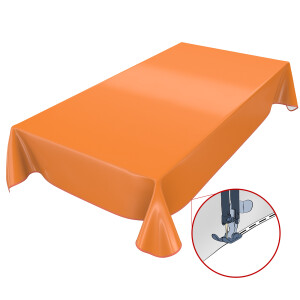 Uni Orange Einfarbig 260x140cm Wachstuch Tischdecke...