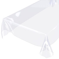 Tischdecke abwaschbar PVC Folie Durchsichtig 0,3 mm Klar Transparent 140x100 cm