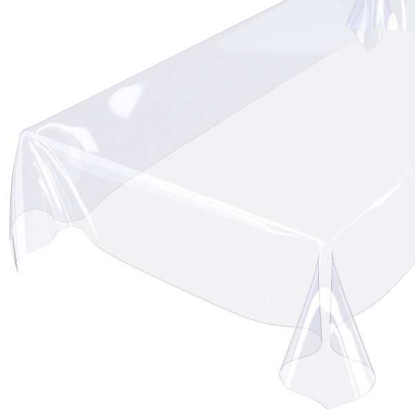 Tischdecke abwaschbar PVC Folie Durchsichtig 0,3 mm Klar Transparent 140x140 cm