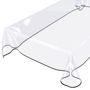 Tischdecke abwaschbar PVC Folie Durchsichtig 0,3 mm Klar...