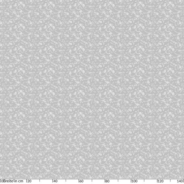 Tischdecke Wachstuch Blumen Wildrose Grau 140x240 cm pflegeleicht