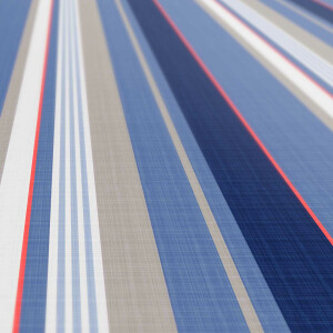 Tischdecke Wachstuch Lines Linien Streifen Blau 140x260 cm pflegeleicht