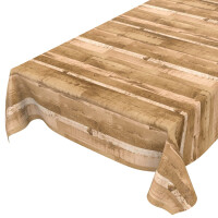 Wachstuch Tischdecke abwaschbar pflegeleicht Wachstischdecke Holzoptik Beige 100x140cm