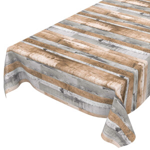 Tischdecke Wachstuch Holz Industrie Brett Industry Mehrfarbig 140x100 cm pflegeleicht