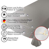 Wachstuch Tischdecke abwaschbar Wachstischdecke Modernity Dunkelgrau 100x140cm