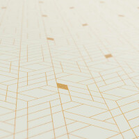 Tischdecke Wachstuch Geometrie Nordic Style Weiß 140x200 cm pflegeleicht