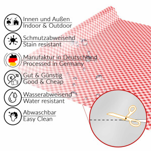 Wachstuch Tischdecke abwaschbar Wachstischdecke Karo Klassik Grau