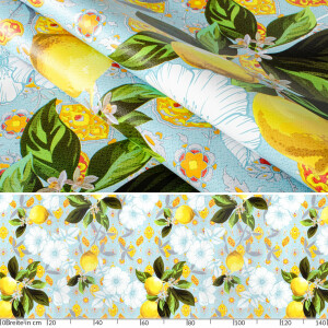 Tischdecke Wachstuch Haus- & Gartentischdecke Lemon Zitrone Gelb 140x100 cm