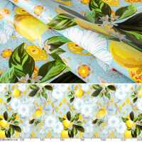 Tischdecke Wachstuch Haus- & Gartentischdecke Lemon Zitrone Gelb Rund 100 cm mit Saum
