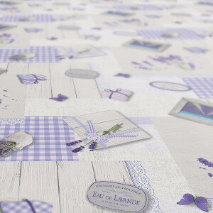 Provance Lavendel Frankreich 100x140cm Wachstuch Tischdecke mit Saum